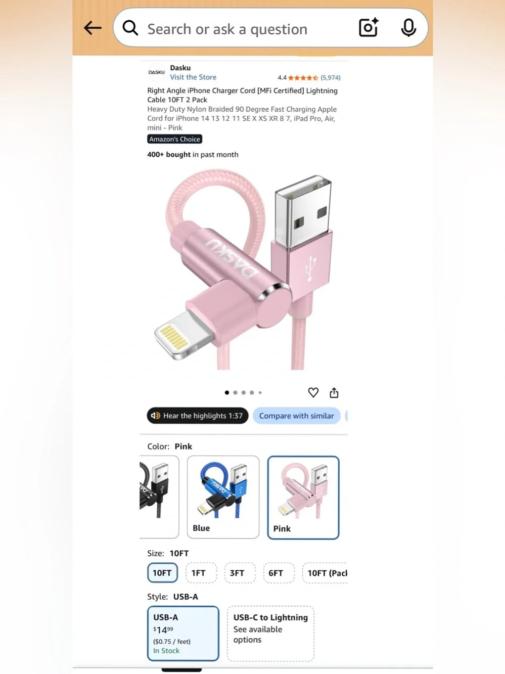💗 GENUINE APPLE Lightening Ear Buds & 5 Cables